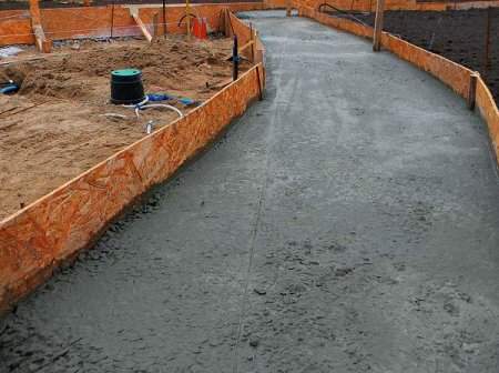 Пример использования бетона из гранитного щебня